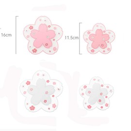 Durable Non-Slip Sakura Coffee Cup PVC Coaster Home Tea Coaster Bowl pad placemat Coaster(S)