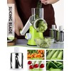 zalati Rotary Cheese Grater Vegetable Mandolin Manual Slicer Shredder with