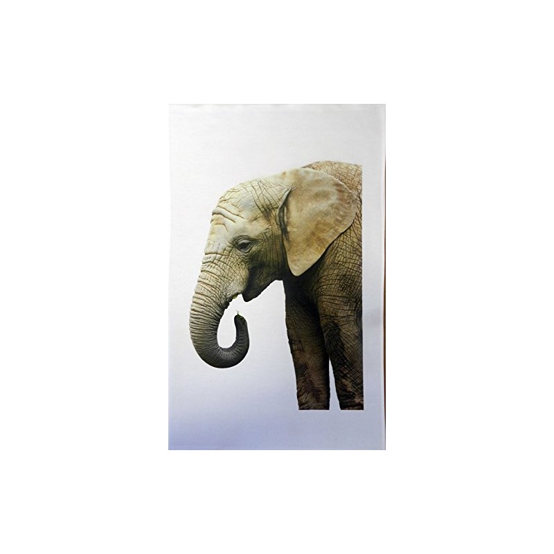 Half a Donkey The Traditional Elephant Large Cotton Tea Towel