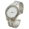 Blekon Collections Quartz Women's 34mm Case Elegant Rhinestone Bangle Watch