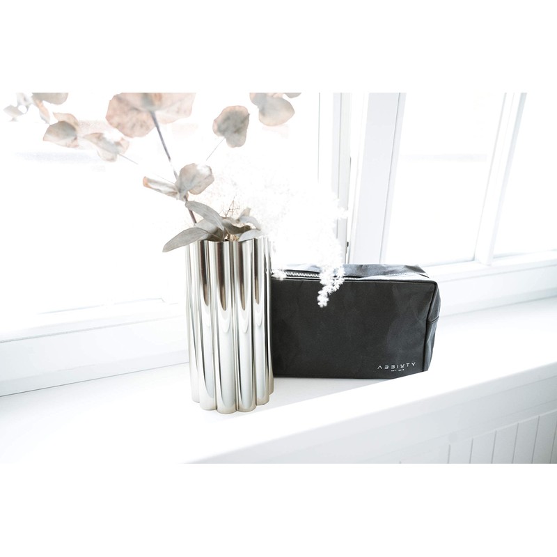 Abbiuty Toiletry Bag (Recycled and Vegan Kraft Paper) High-Quality Toiletry