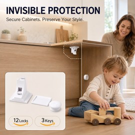 Magnetic Child Safety Cabinet Locks for Drawers and Doors