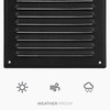 HVAC OV 6 x 6 Inch (Opening Size) Black Galvanized