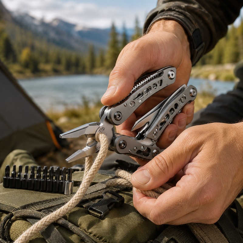 24-in-1 Multitool for Camping & Everyday Repairs – Folding Pliers