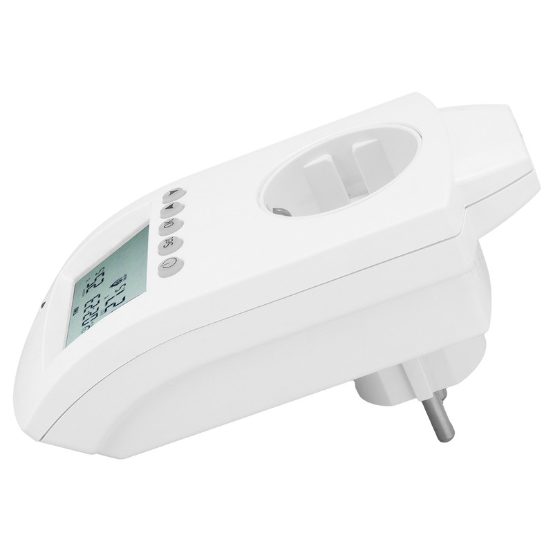 Plug‑in Thermostat LCD Programmable Heating Temperature Controller 16A