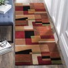 Safavieh Rodeo Drive Collection RD868A Handmade Mid-Century Modern Abstract Wool Runner, 2'6" x 10' , Multi