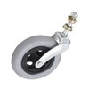 Wheelchair Replacement Wheel Grey 6 Inch PU Inflatable Universal Wheelchair