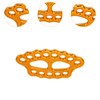 Perfeclan Climbing Rigging Plate,Aluminum Alloy,Sturdy,for Even Load Portable 15 Holes