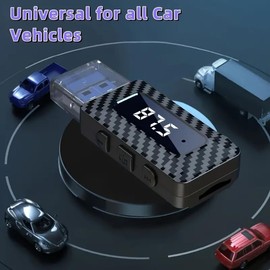 USB Bluetooth 5.3 Adapter, 3-in-1 Receiver and Transmitter with TF Card Slot, AUX/USB Dual Output, Receiver for Home TV Stereo Wireless Music Adapter