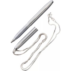 Fisher Space Pen New Fisher Space Pen Chrome Bullet Pen w Neck Chain 350CN