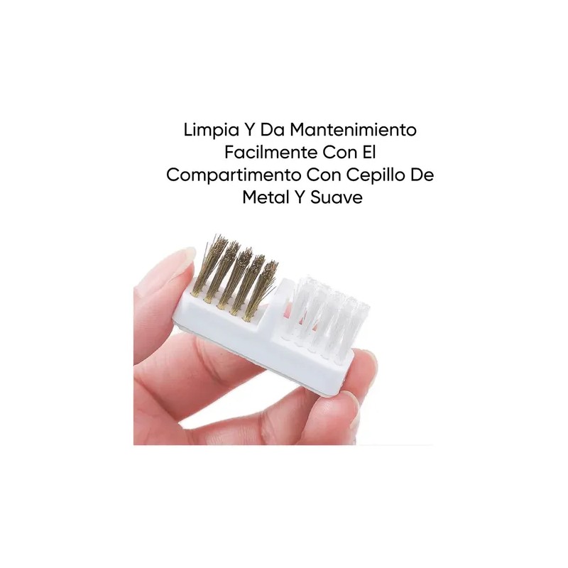 Estuche Para 30 Borcas Punta Drill De Uñas Cepillo Limpieza