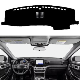 YiFcLciY Car Dash Cover Mat Dashboard Pad For Ford Explorer 2020-2023 Non-slip Pad