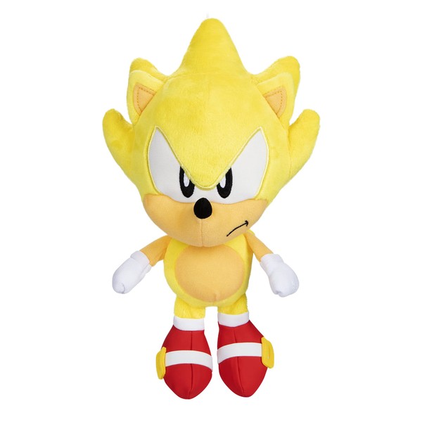 Sonic The Hedgehog-Plush 9-Inch Super Sonic Collectible Toy