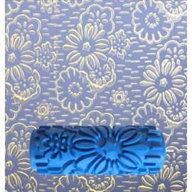 BUUEERR 5" Pattern Paint Roller Brush Sleeve Texture Stencil Wall Decor DIY Tools Decorative Texture Roller (5C96394)