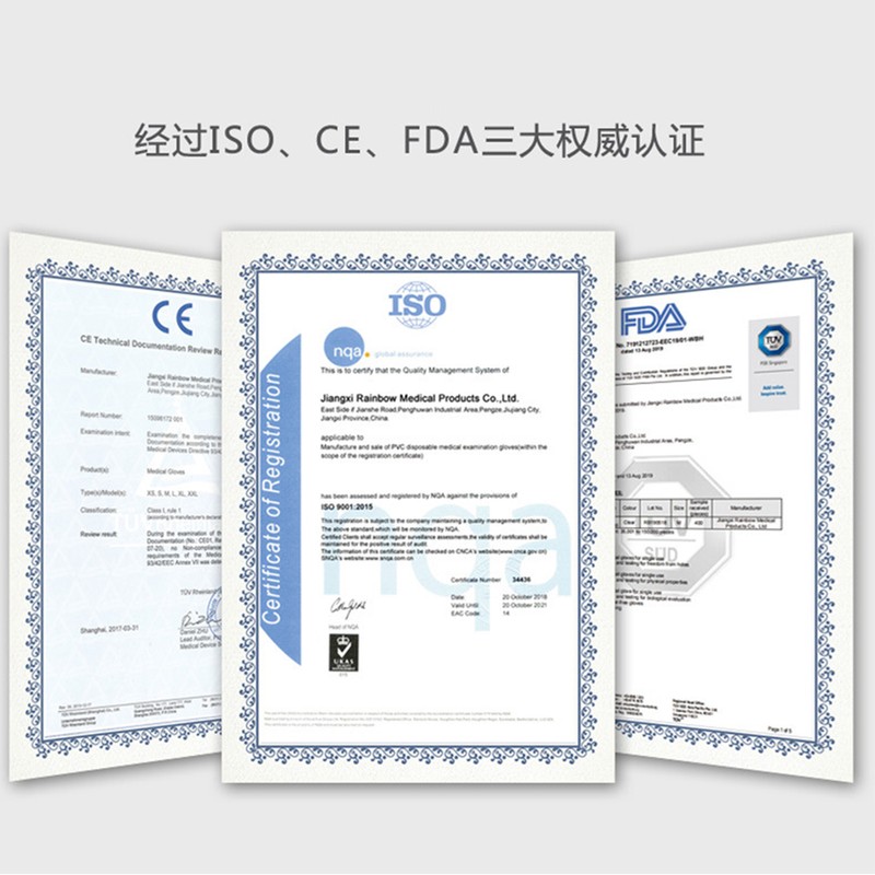 100pcs Disposable PVC Gloves High Elastic Gloves for House Cleaning