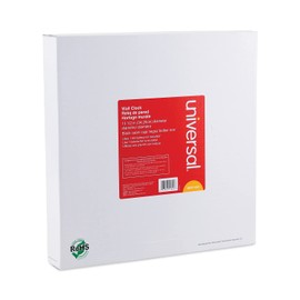 Universal Round Wall Clock, 13.5" Overall Diameter, Black Case, 1 Aa (Sold Separately)