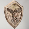 Veronese Design 10 Inch Saint Michael Crested Shield Cold Cast