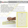 Liquidraw Quilting Ruler 8.5" x 12" Acrylic Imperial Patchwork Rectangle