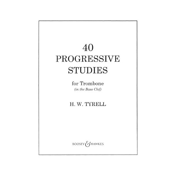40 progressive studies for trombone (in the bass clef)