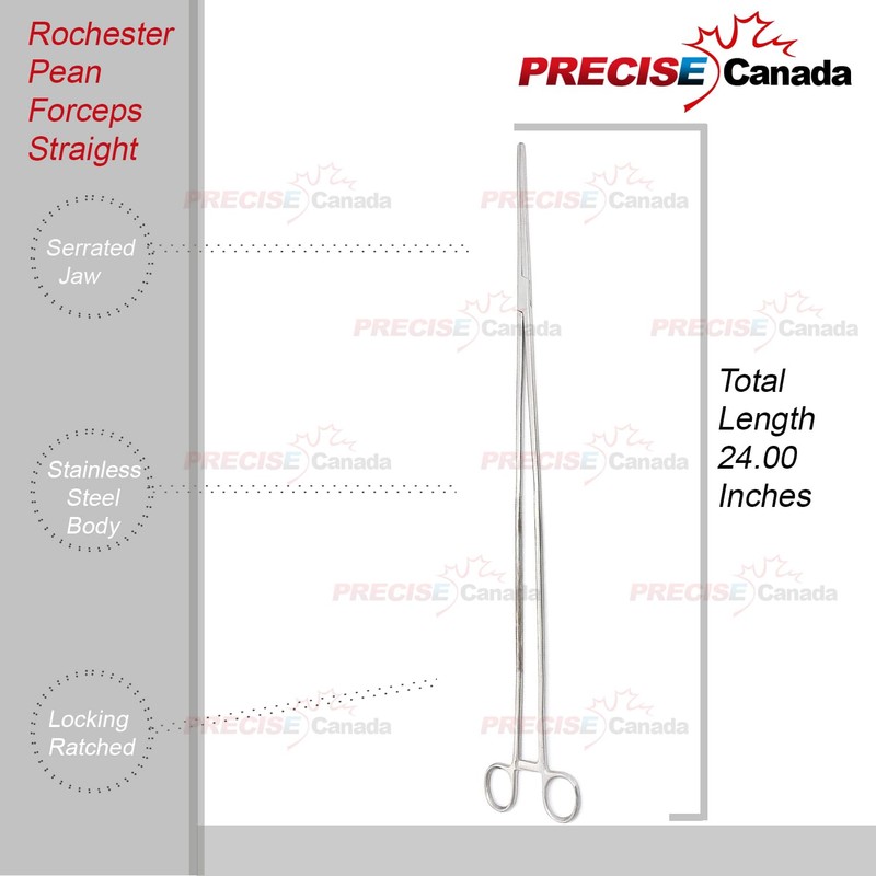 PRECISE CANADA: 2 Pean Forceps Straight 7" & 24" Hemostat