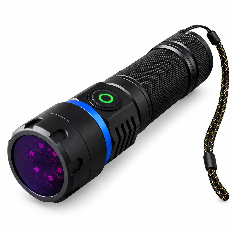365nm UV Flashlight for Pet Stain Detection – Dual-Mode Blacklight