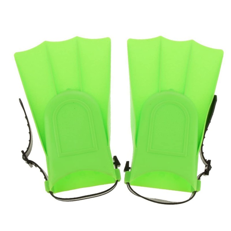 CORHAD Swimming Training Fliers Snorkeling Fins Green Adjustable Flippers for