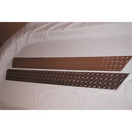 Fits Jeep CJ5 Diamond Plate Side Rocker Panel Set of 2. 5 1/4'' Wide