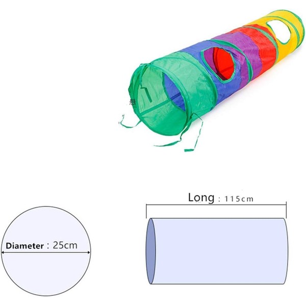 Cat Play Tunnel - Rabbit Tunnel - Foldable Crawling Tunnel