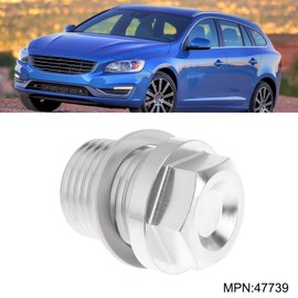 eMagTech 2 x Oil Drain Plug M18 x 1.5 with Washer Replaces 47739 Compatible with Ford Focus II Compatible with Volvo Compatible with Land Rover