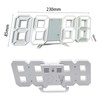 LED Digital Wall Clock Alarm USB Date Temperature Table Desktop
