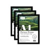 Almost Frameless A4 Black Picture Frame Set of 3, Display
