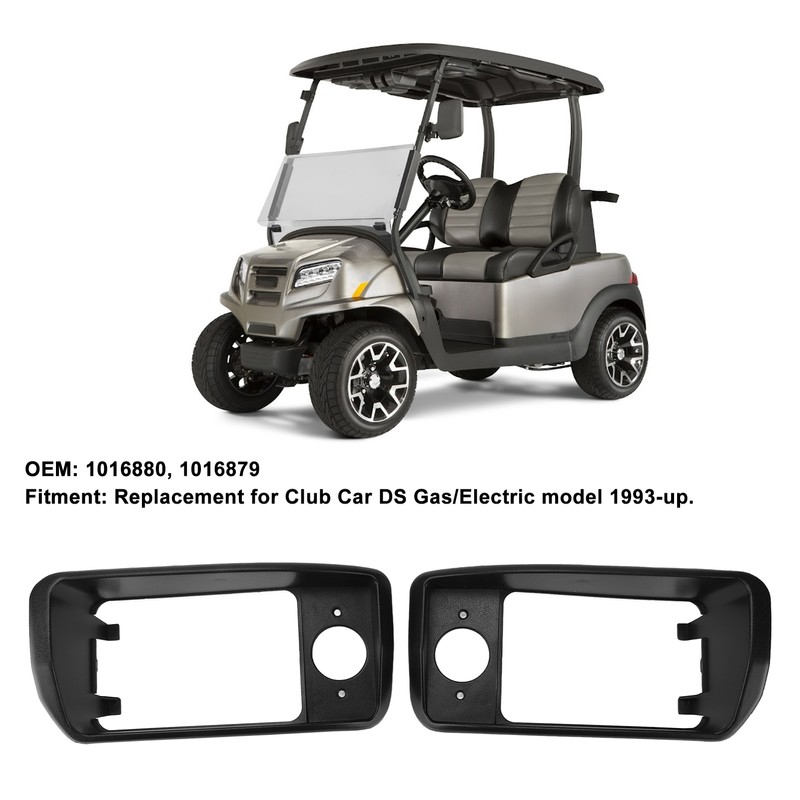 Pair Club Car Headlight Bezel Passenger Driver Side 1016879 Replacement