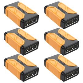 MOGOOD HDMI Coupler 8K, 6 Pack Female to Female HDMI Connector, Support 3D 8K@60Hz/4K@120Hz UHD HDR eARC, for Cinema, projectors, TV, PC, Monitor, Game Console