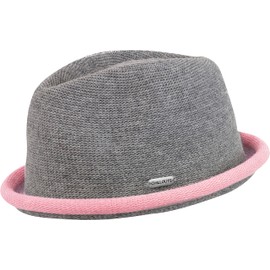 CHILLOUTS Boston Hat Trilby, Light Grey/Rose, L/XL