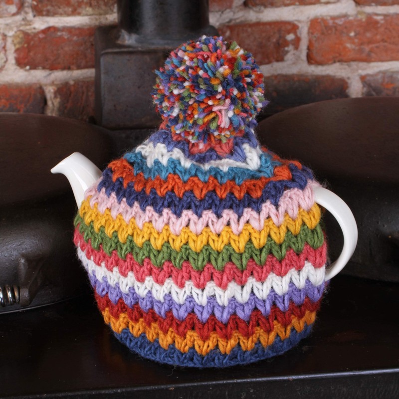 Pachamama Handknitted Medium 4-6 Cup 1.2L Wool Tea Cosy/Teapot Cover