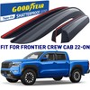Goodyear Shatterproof Window Deflectors for Nissan Frontier 2022-2025 Crew Cab,