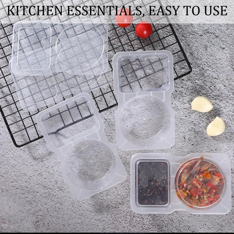 20 PCS Reusable Grab Go Snack Containers, Portable Clear Snack