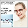 OCCI CHIARI 4.0 High Magnification Reading Glasses,Red Readers 400 Glasses