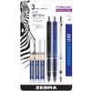 Zebra Pen DelGuard Mechanical Pencil 3-Pack with 3 Refills, 0.5mm,