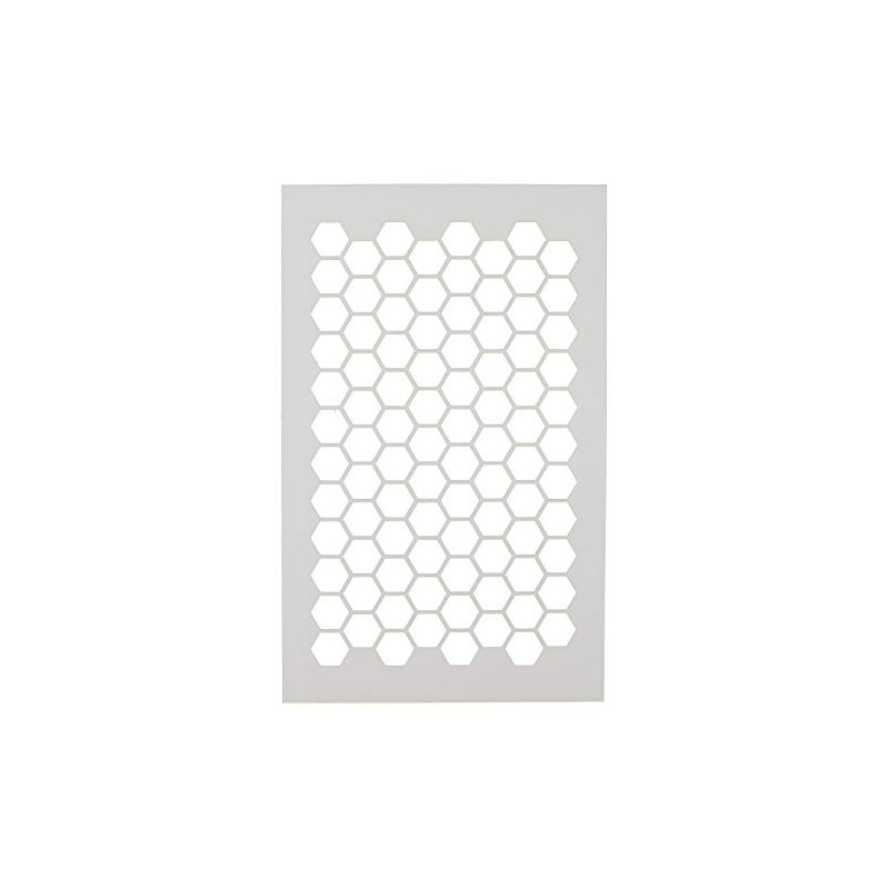 Delux Arts Honeycomb Stencil, Reusable, Washable, and Durable Polyester Plastic