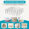 CHGANG Stainless Steel Clothes Drying Hanger with 40 Clips