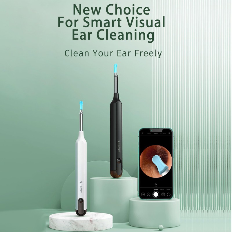 Visual Earpick USB Rechargeable Ear Cleaner Earwax Remover Tool Spoon
