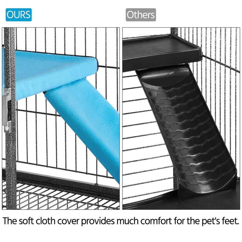 Yaheetech Metal Rolling Cage for Adult Rats/Ferrets/Chinchillas Small Animal Cage