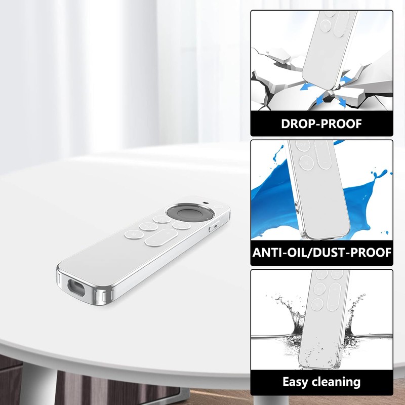 Fourmor Case for TV Remotes - Slim, Anti-Slip/Drop-Proof/Dust-Proof TPU Remote