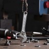 Yjemle 1pc Mini Silver Open End Wrench, Steel 2.5inch Monkey