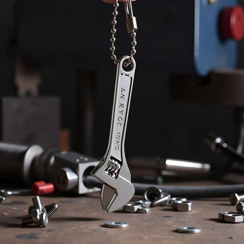 Yjemle 1pc Mini Silver Open End Wrench, Steel 2.5inch Monkey