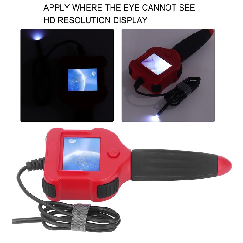 Endoscope ABS Handheld 2.4in HD Resolution Screen 0.22in Lens Inspection