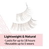Eylure Naturals No. 020 Reusable Eyelashes, Adhesive Included, Black, 4