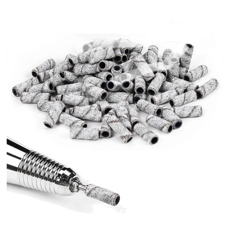 Diamond 100pcs/box 3.1mm Mini Sanding Bands Manicure Tool FINE Grit
