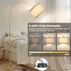Gold Arc Floor Lamp, Dimmable Floor Lamp for Living Room,